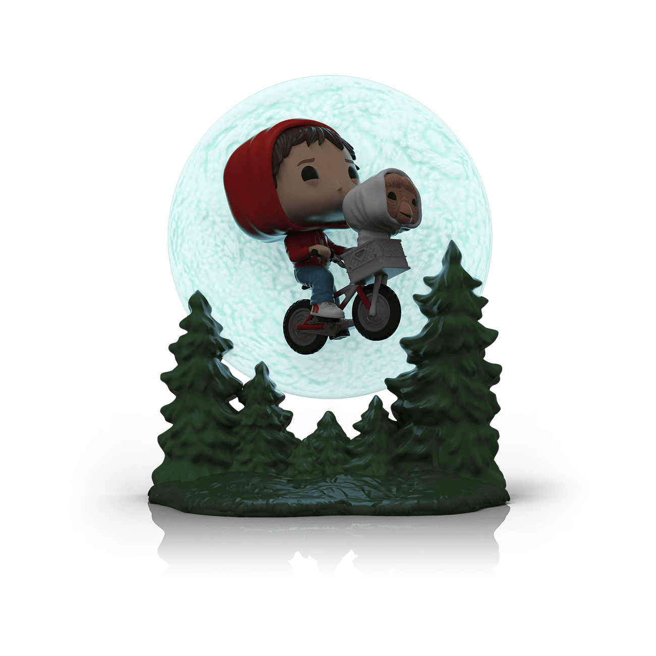 Funko Glow-in-the-Dark Elliott and E.T. Flying Vinyl Figure, 8.39"