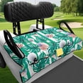 thumbnail image 4 of XYZCANDO Tropical Golf American Print Golf Cart Seat Cover | 4 Pockets Non-Slip Breathable Terry Cloth | 2-Seat Universal Fit For EZGO Club Car Yamaha, 4 of 8