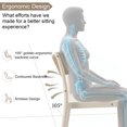thumbnail image 5 of Avaloomia Home Outdoor Stacking Dining Chairs Set of 4, Plastic Patio Dining Chairs, All Weather No Assembly Outdoor Patio Chairs Armless & Anti-Slip for Garden Porch Deck Backyard, Off White, 5 of 8
