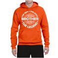 thumbnail image 2 of Wild Bobby, Brother Man Myth Legend Funny Dad, Father's Day, Unisex Graphic Hoodie Sweatshirt, Orange, 3X-Large, 2 of 4