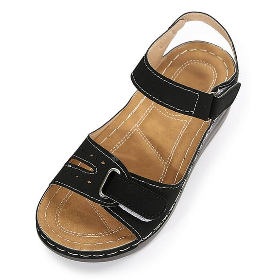 Daznico Women's Sandal - Women Summer Hook Loop Casual Open Toe Wedges Comfortable Beach Shoes Sandals,Size 7