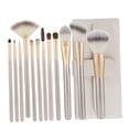 thumbnail image 4 of OULII 12Pcs Brush Set Make Up White for Makeup Enthusiasts with Professional Design for Store Use, 4 of 8