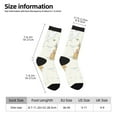 thumbnail image 2 of Rateoe World Map 1 for Women Casual Calf Socks - Cute Crew Socks - Thin Soft Above Ankle Socks Size 5-11, 2 of 6