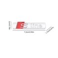 thumbnail image 2 of Peggybuy 2Pcs Sline Lettering Stickers Adhesive Car Side Badge Sticker Car Badge for Audi, 2 of 8