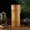 Height 20cm, variant on Natural Bamboo Tea Canister Food Storage Box Nut Spice Storage Box Tea Canister Eco-friendly Organizer Jar Kitchen Containers