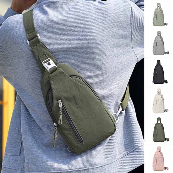 breaise Sling Bag for Women and Men,Anti Theft Crossbody Bags with Extended Strap,Nylon Travel Crossbody Fanny Packs