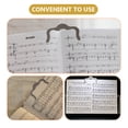 thumbnail image 5 of NUOLUX 3Pcs Metal Music Book Clip Sheet Music Page Clip Simple Music Book Clamp Metal Page Holder, 5 of 5