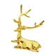thumbnail image 4 of Escultura de ciervo, estatua de animal para decoración del hogar, obra de arte para sala de estar, colección de dormitorio, centro de mesa, regalos, Oro claro, 4 of 8
