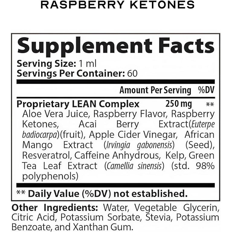 does it work nutrakey raspberry ketones acetyl-l-carnitine 150 serving LEAN Nutraceuticals, Keto Raspberry Ketone Drops, 60 ml