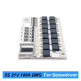 thumbnail image 3 of 5S 18V 21V 100A BMS Lithium Battery Board With Balanced For 21V 18V Screwdriver Shurik And Vacuum Cleaner Battery Pack, 3 of 6
