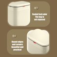 thumbnail image 3 of HELIAHOO Hanging Kitchen Compost Bin Small Trash Can With Removable Inner Barrel Suitable For Cabinet Countertop Bathroom Hanging Wall Sliding Cover (White) AZ83-29409, 3 of 9