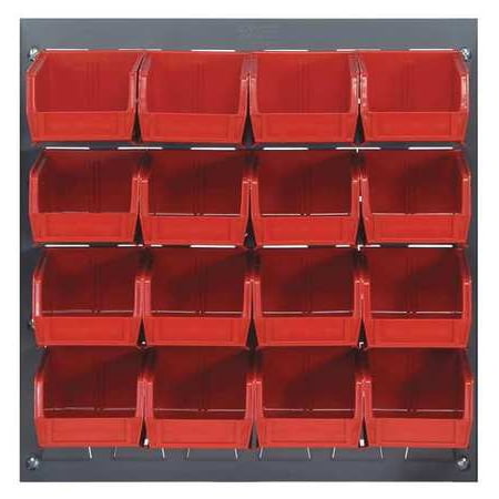 Louvered Rack - QUANTUM STORAGE SYSTEMS QLP-1819-220-16RD Louvered Bench Rack, 18 x 8 x 19 In,