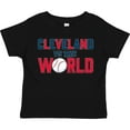 thumbnail image 3 of Inktastic Cleveland Vs. the World Blue and Red with Baseball Boys or Girls Toddler T-Shirt, 3 of 5