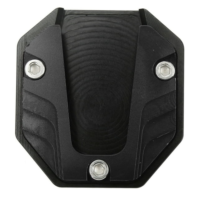 Aluminum Alloy Motorcycle Kickstand Pad Extender, Sturdy and Durable Side Stand Plate Support Accessory for Parking on Soft Surfaces, Anodic Oxidation Coloring Technology