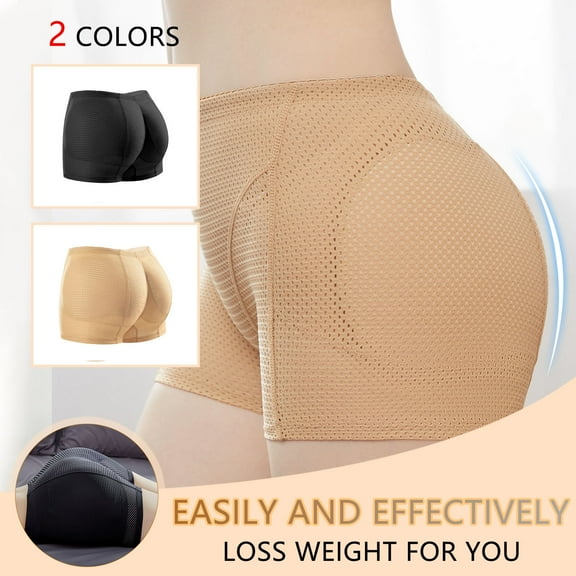 ZRGHAOYLQ Women's Butt Pads Panties Underwear Seamless Butt Lifter Hip Enhancer Panty Hip Pads Boyshort Underwear Padded Body Shaper