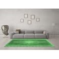 thumbnail image 3 of Ahgly Company Indoor Rectangle Abstract Emerald Green Contemporary Area Rugs, 2' x 3', 3 of 4