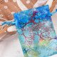 thumbnail image 3 of Paquete de 100 Malla Patrón de Coral Coral Correa Bolsas de Regalo Organza Bolsas de boda Favorable Favor Partido Joyería Fiesta Suministros Azul seitruly HA010041-01, 3 of 6