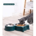 thumbnail image 4 of Comedero para gatos, comedero para perros de acero inoxidable, juego de comederos para gatos, comedero para mascotas, comedero para perros antideslizante Ormromra LF-0673, 4 of 5