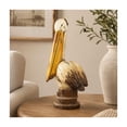 thumbnail image 4 of 7" x 18" Cream Polystone Pelican Sculpture, by DecMode, 4 of 14