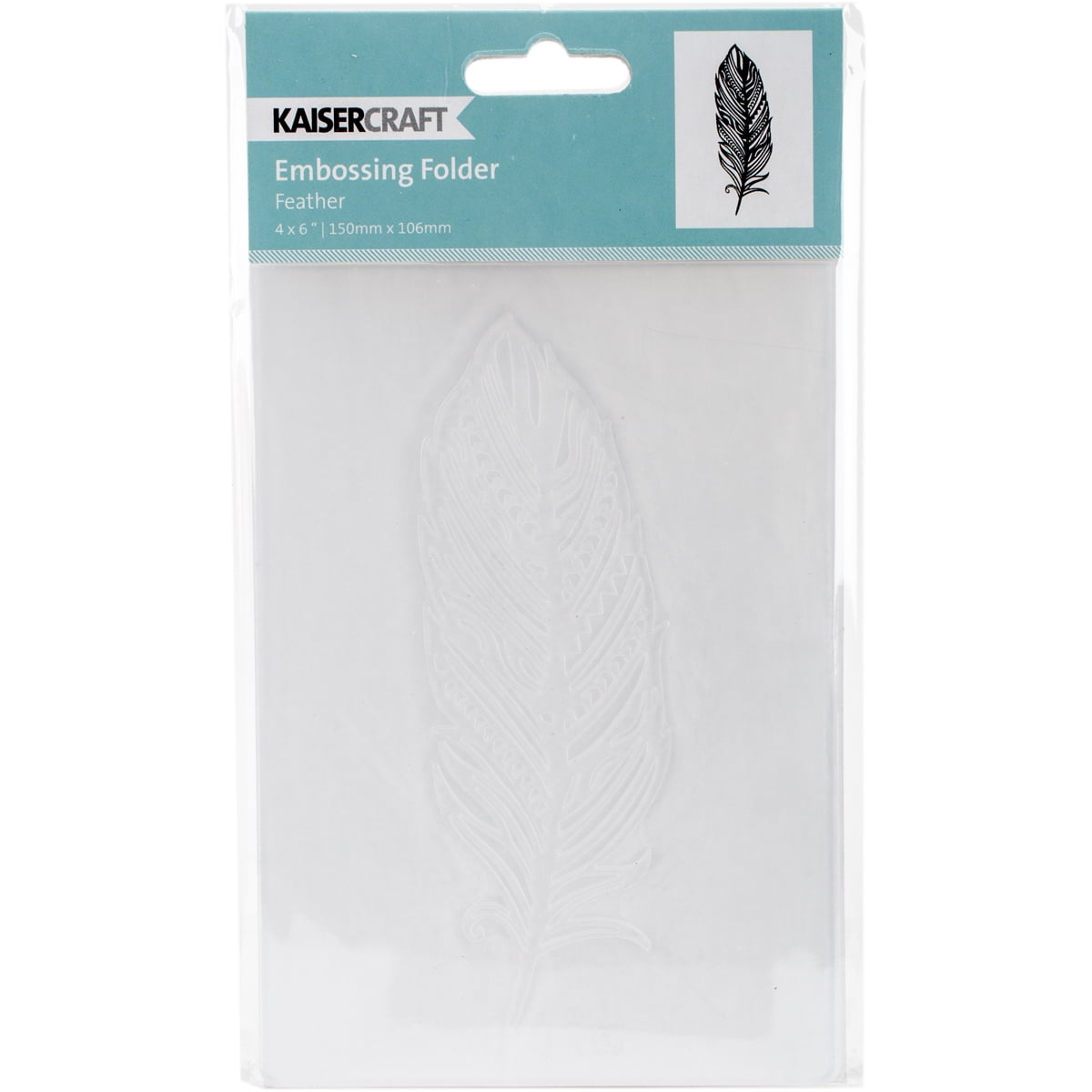 Kaisercraft Embossing Folder, 4" x 6", Feather