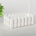thumbnail image 6 of Planter Boxes Classic Picket Fence Flower Pot Rectangular Planters Window Box Design for Indoor Outdoor Plants (26*12Cm), 6 of 6