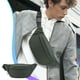 thumbnail image 1 of Bolso Cruzado - Bolso de Pecho Tipo Bandolera de Nylon Spandex de Gran Capacidad para Hombres y Mujeres, Canguro Casual para el Hombro, Riñonera Deportiva para Viajes y Exteriores, Negro Azul Gris., 1 of 6