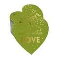 thumbnail image 1 of Inkdotpot Gold Foil Paper Hang Tags Made With Love Wedding Favor Tags 50 Pieces, 1 of 6