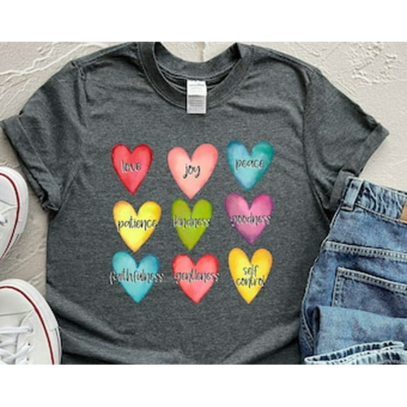 Simple Fit Fruit of The Spirit Shirt, Christian T-shirts, Christian Shirt, Christian Women Shirt, Christian Gift, Scripture Shirt, Bible Shirts All Size S-5XL