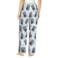 thumbnail image 3 of Pajama Pants Women, Math number Print calculator Sweatpants Soft Sleep Lounge Pants, Casual PJ Bottoms Pants with Pockets, 3 of 5