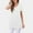 White, variant on SNKSDGM Women's Plus Casual Easter Shirt off The Shoulder Tops for Women Plus Size Sweater Women's Casual Short Sleeved V Neck T Shirt Top Beach Vacation Clothes for Women Plus