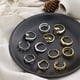 thumbnail image 2 of Anillo de plata de ley 925 con diseño sencillo, estilo frío, de alta gama, estilo retro, superpuesto, abierto, para mujer, 2 of 6
