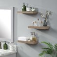 thumbnail image 6 of Huisenitre Floating Shelves,Small Wall Mounted Shelf for Room Decor, Set of 3, Natural, 6 of 6