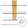 thumbnail image 1 of Abrazadera de vidrio 4 piezas Soporte de vidrio de aluminio espacial BuyWeek, 1 of 11