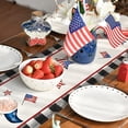 thumbnail image 5 of Fall Decor Outdoor 2023 Independence Day Table Flag Patriotic Stripes Wired Edge Ribbon Printing Customized Satin Flag Ribbon For Holiday Craft Decoration, 5 of 5