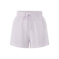 thumbnail image 3 of Time and Tru Women's Linen Blend Pull On Shorts, 3.5" Inseam, Sizes XS-XXXL, 3 of 5
