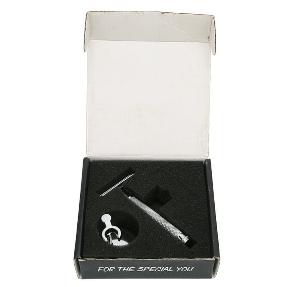 Shaving Double Edge Manual Barber Shop Shaver Kit For Men Sliver Without Blade
