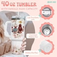 thumbnail image 4 of Mother Daughter Tumbler 40oz - New Mom Gift - Stainless Steel Vacuum Insulated Cup with Handle & Straw - First Mothers Day, 4 of 6