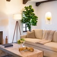 thumbnail image 3 of Brightech Emma Modern Home 60" Tall Standing LED Light Tripod Floor Lamp, Brown, 3 of 8