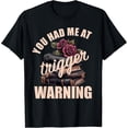 thumbnail image 2 of 100% Cotton Spicy Books Merch Dark Romance You Had Me at Trigger Warning T-Shirt, 2 of 5