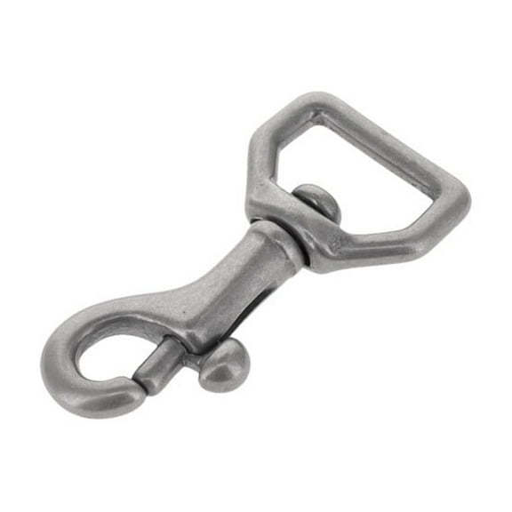 45 1/2" Nickel Matte, Swivel Bolt Snap, Solid Brass-LL