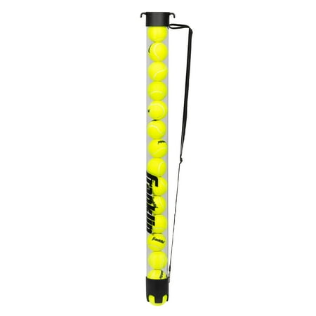 Franklin Sports Tennis + Padel Ball Hopper Tube - (15) Tennis Ball Picker Upper Tube - Tennis + Padel Ball Hopper + Picker for Quick Pickup + Storage - Tennis + Padel Equipment - Balls Not Included