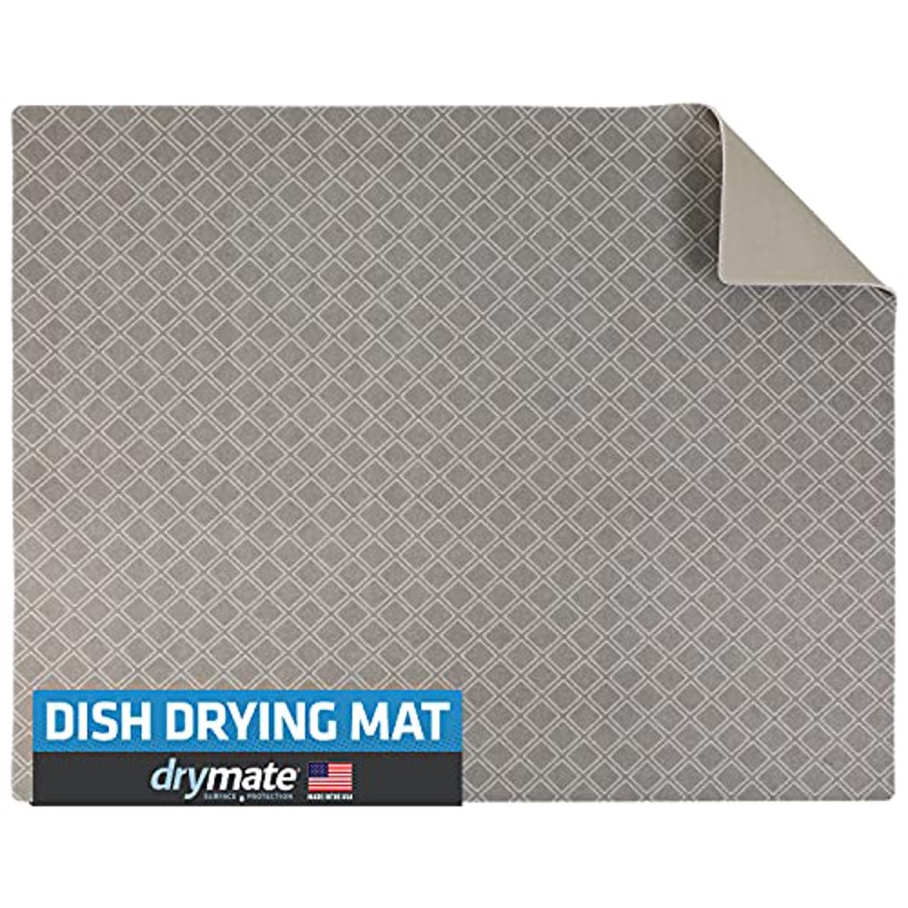 Drymate Dish Drying Mat, Premium XL Size (19" x 24"), Kitchen Dish