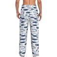 thumbnail image 2 of Bixox Men's Blue Fish Patterned Pajama Pants with Pockets Lounge Clothes for Home, 2 of 5