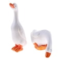 thumbnail image 3 of 2 Piezas de Resina Estatuilla Modelo Estatuas Escultura de Césped para Decoraciones Sharpla Estatuilla animal del pato, 3 of 8