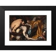 thumbnail image 2 of Antonio Zanchi 24x18 Black Modern Framed Museum Art Print Titled - The Death of King Josiah, 2 of 5