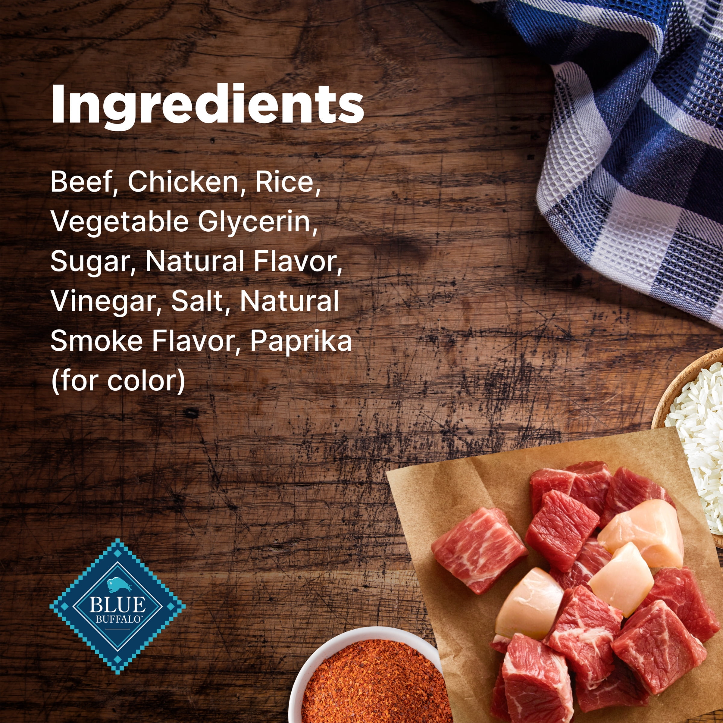 Blue Buffalo Nudges Grillers Natural Dog Treats, Steak 8-oz Bag