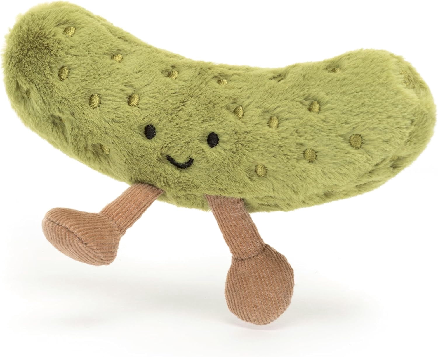 Jellycat Amuseables Pickle Stuffed Toy, 6 inches - Vegetable Plush - Fun Gift Idea