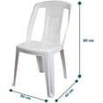 thumbnail image 2 of Silla de Plástico para Jardín Duna Bistro Blanca DUNABISTRO 2M-5RQD-S5BQ, 2 of 2