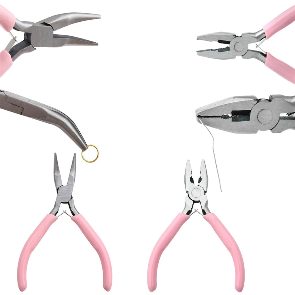 MOMOJIA Mini Jewellery Pliers Set 9 Pieces Jewellery Pliers Jewelry Hand Tool for DIY