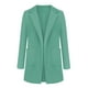 thumbnail image 1 of Chaqueta de mujer, chaqueta de trabajo con solapa, conjunto ligero, trajes casuales, ropa holgada, para proteger abierto y elegante para la calle - 3XL Verde 3XL Yinane Traje de rebeca de mujer, 1 of 7